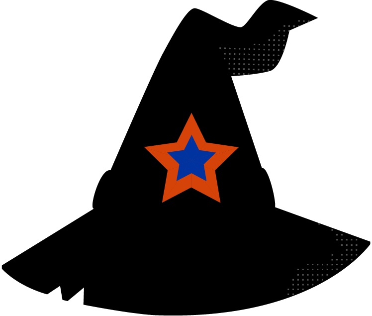A wizard hat, symbolic of alchemists of old, represents the graduating seniors of the Department of Chemistry and Biochemistry at Boise State University