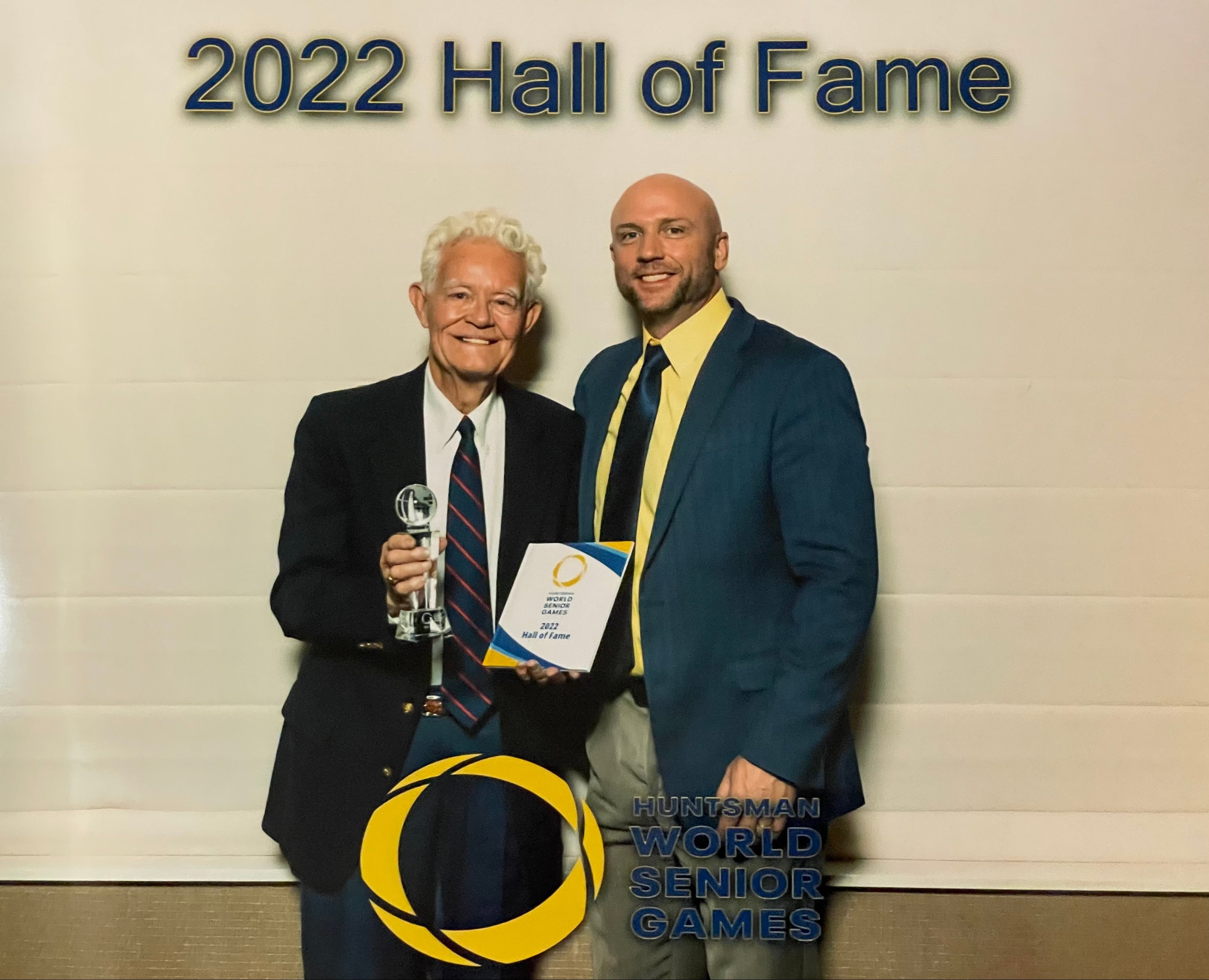 Johnson at the 2022 Hall of Fame Ceremony