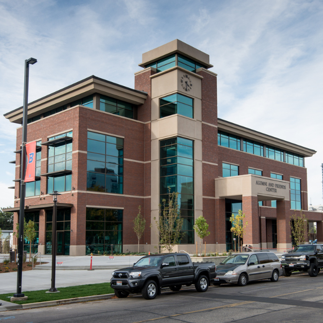 Exterior of the Alumni and Friends Center