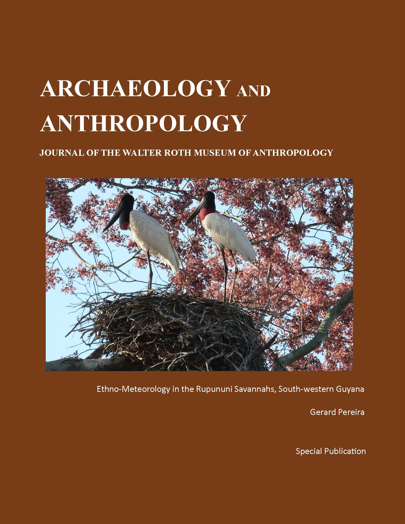Cover of Archaeology and Anthropology Special Publication Ethno-Meteorologyin the Rupununi Savannahs, South-western Guyana