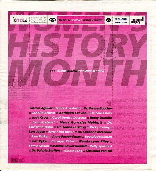 cover of 2003 women making herstory publication