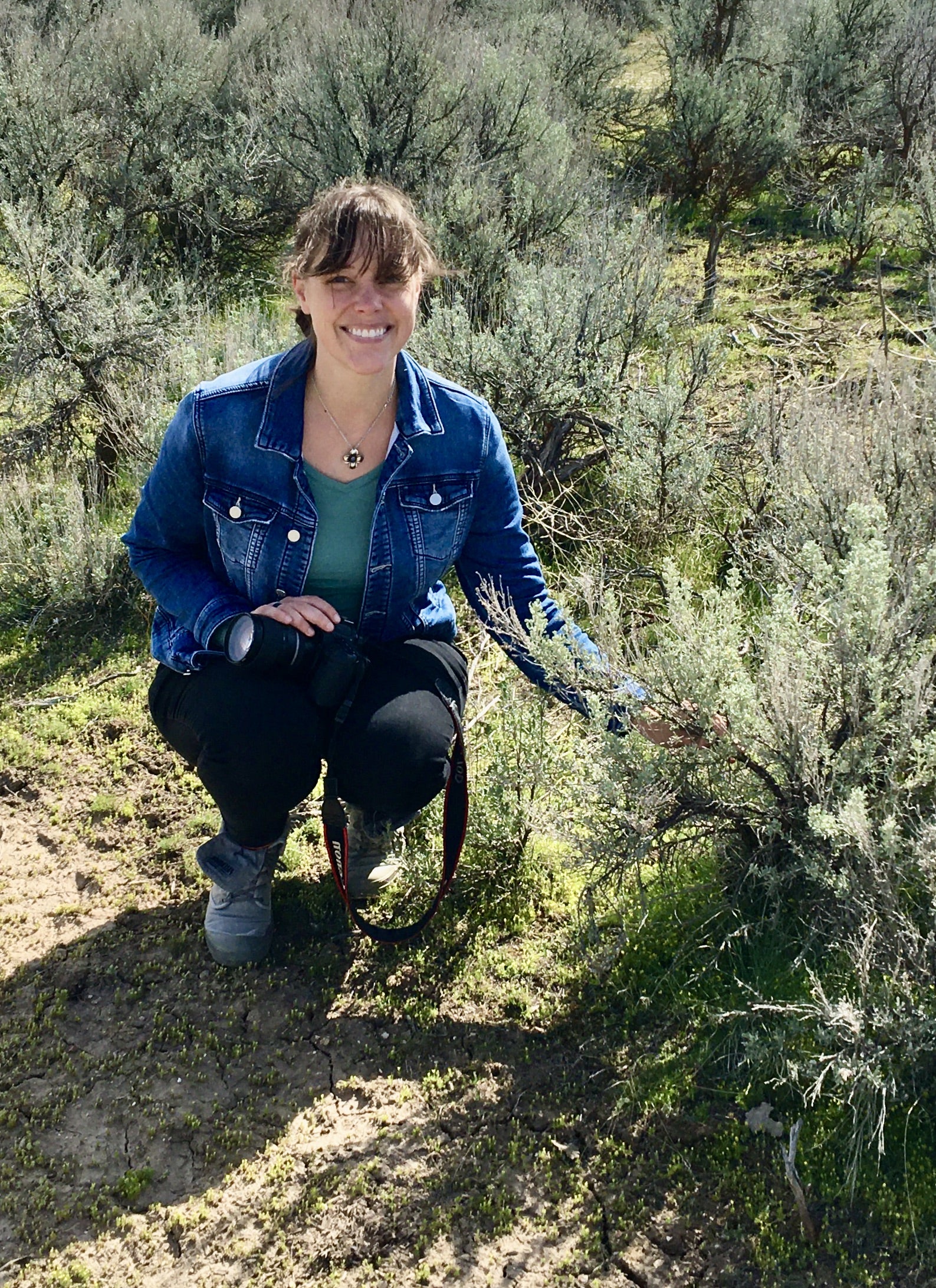 Stephanie Galla in the field