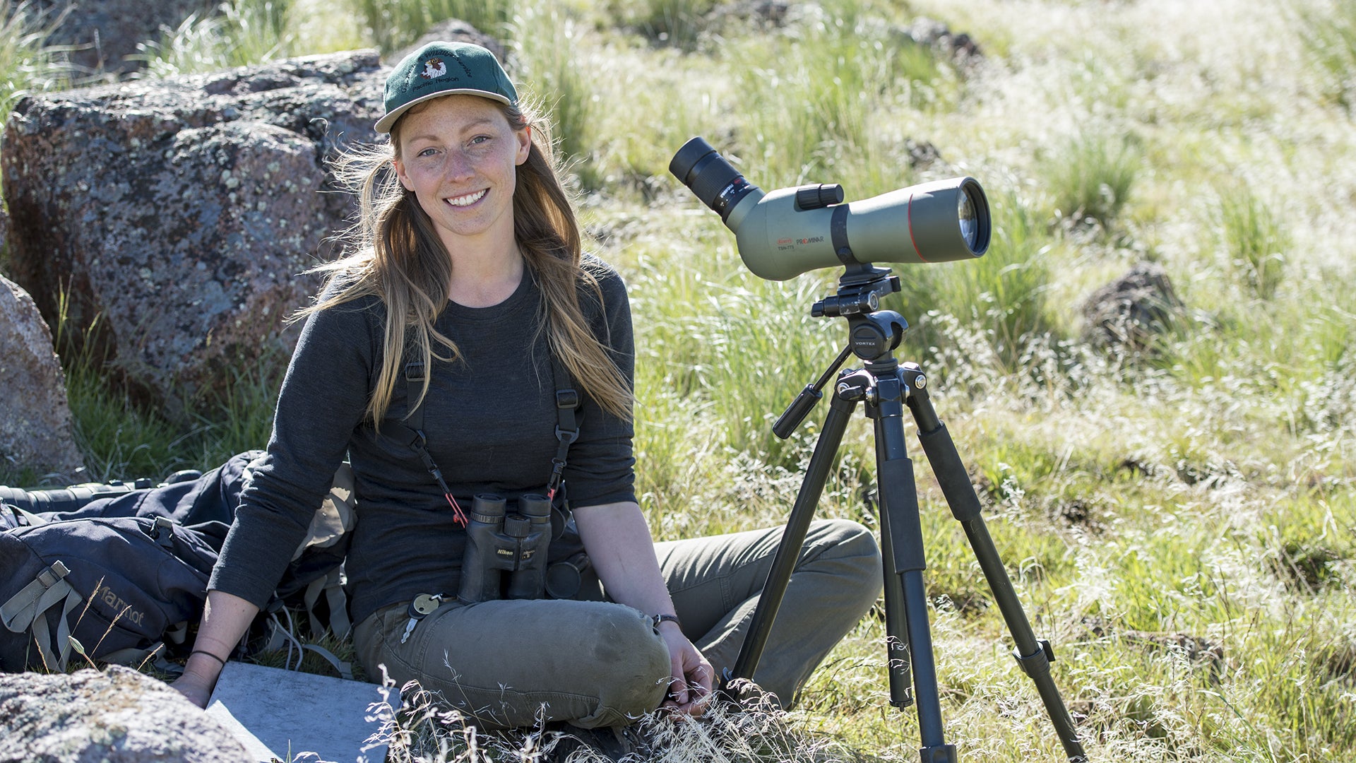 Caitlin Davis in field