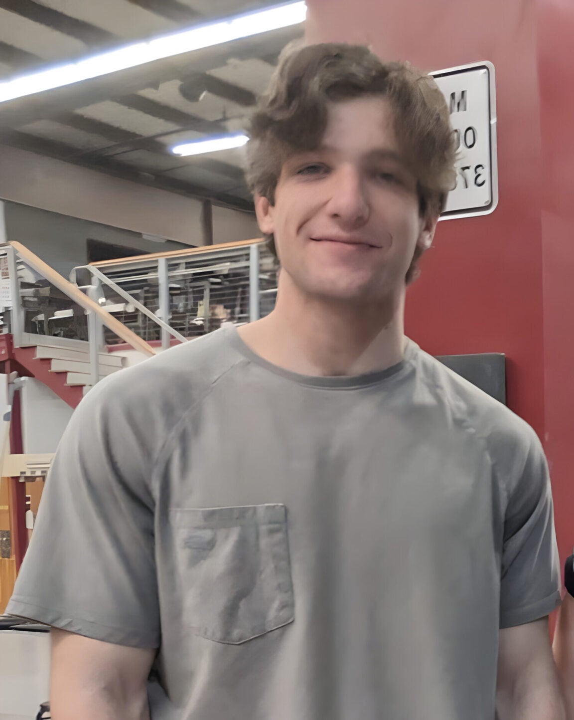 Beckett Sebolt standing in a gym