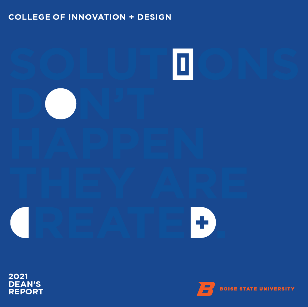 2021 Dean's annual report cover.