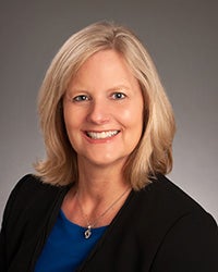 Portrait of Melanie Bannister, Development Director with the College of Arts and Sciences at Boise State
