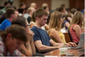 students in lecture hall