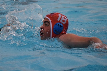 Nate Barker playing water polo