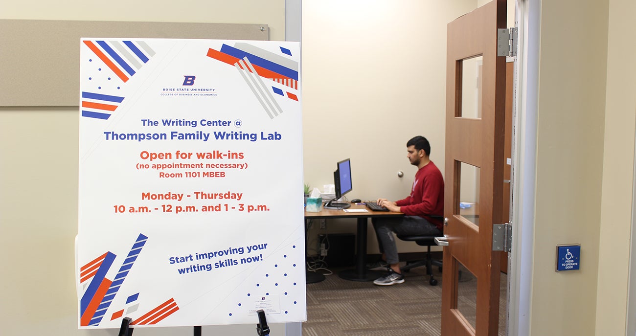 Thompson Writing Lab in Micron Business and Economics Building
