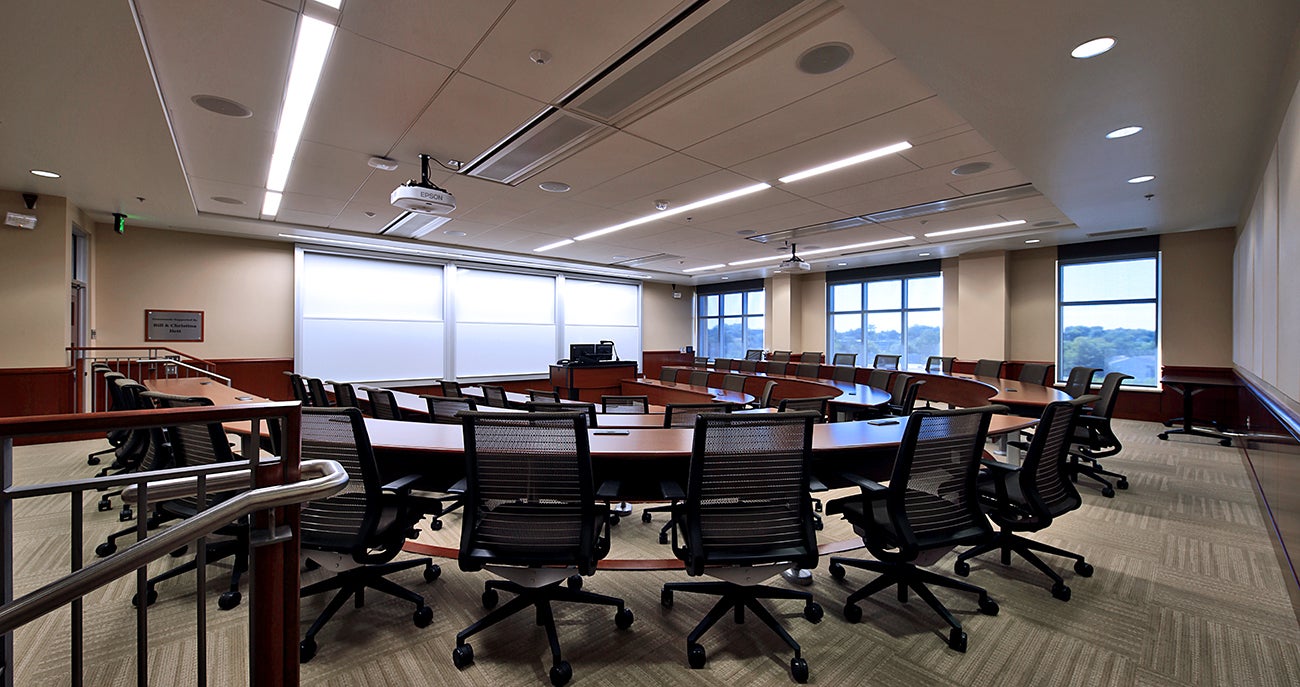 Executive education room, Micron Business and Economics Building