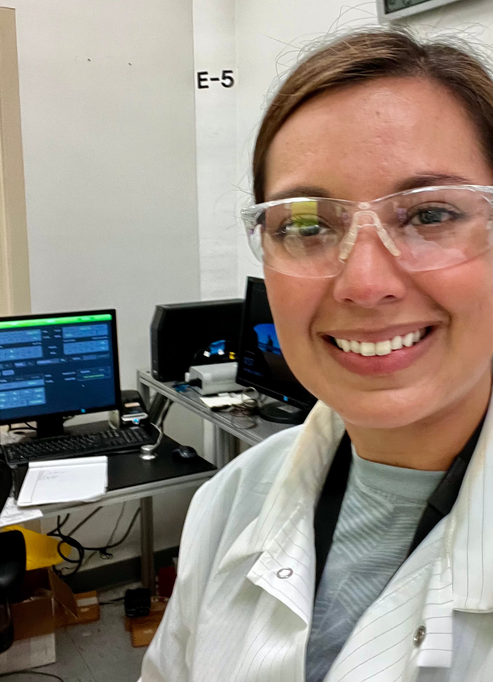 Addie during her internship at Oak Ridge National Laboratory