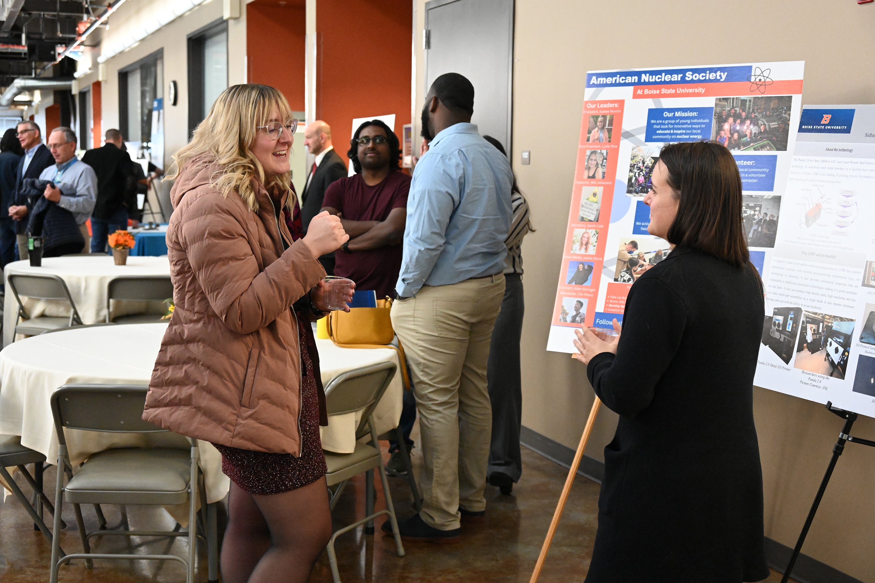 students at poster session
