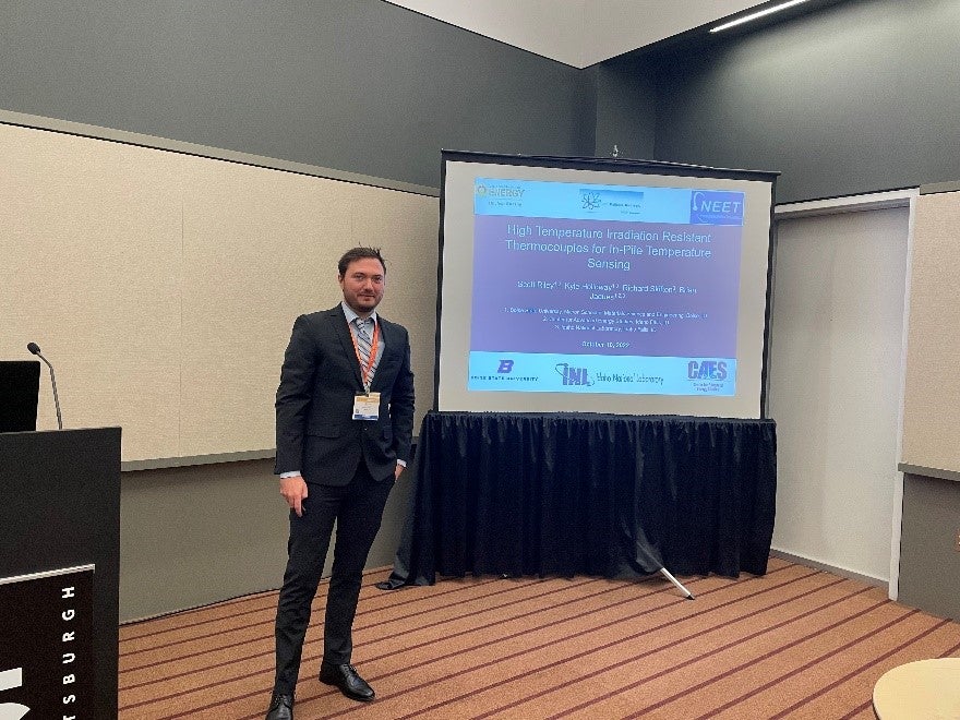 Scott presenting at MS&T22