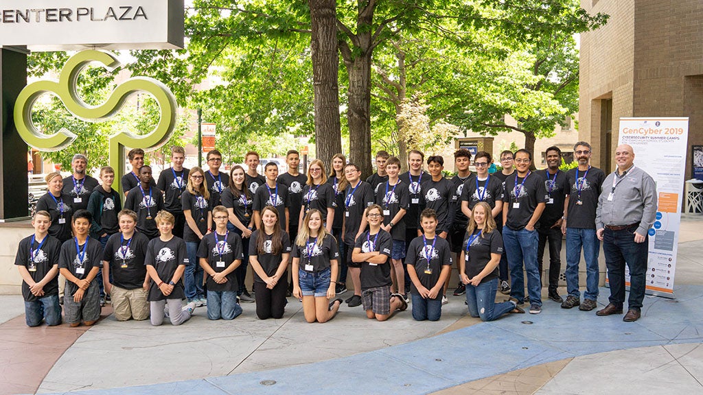 participants at the GenCyber Student Camp 2022