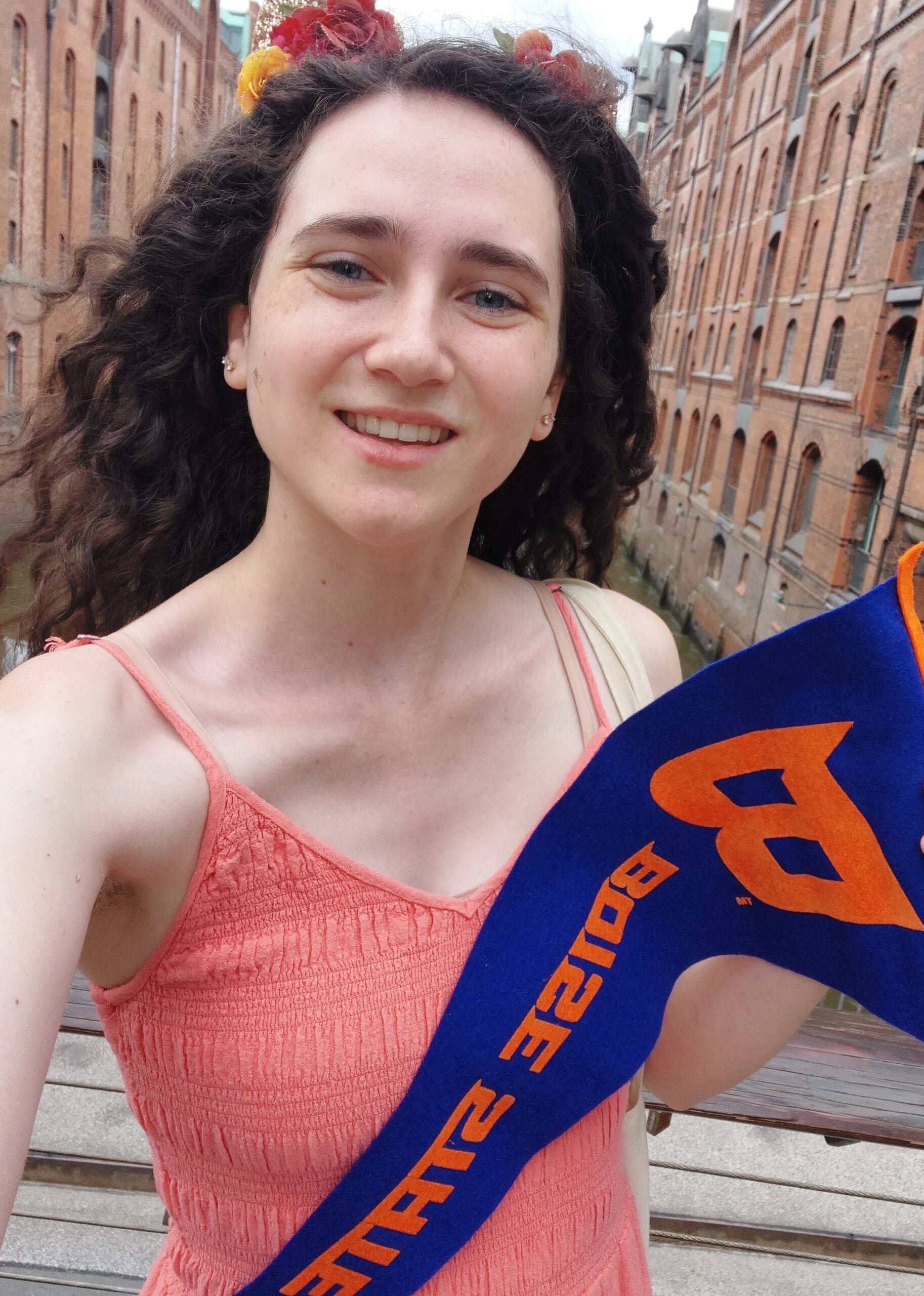 Tori in Speicherstadt (the warehouse district) in Hamburg, Germany. Photo Credits: Tori Simon