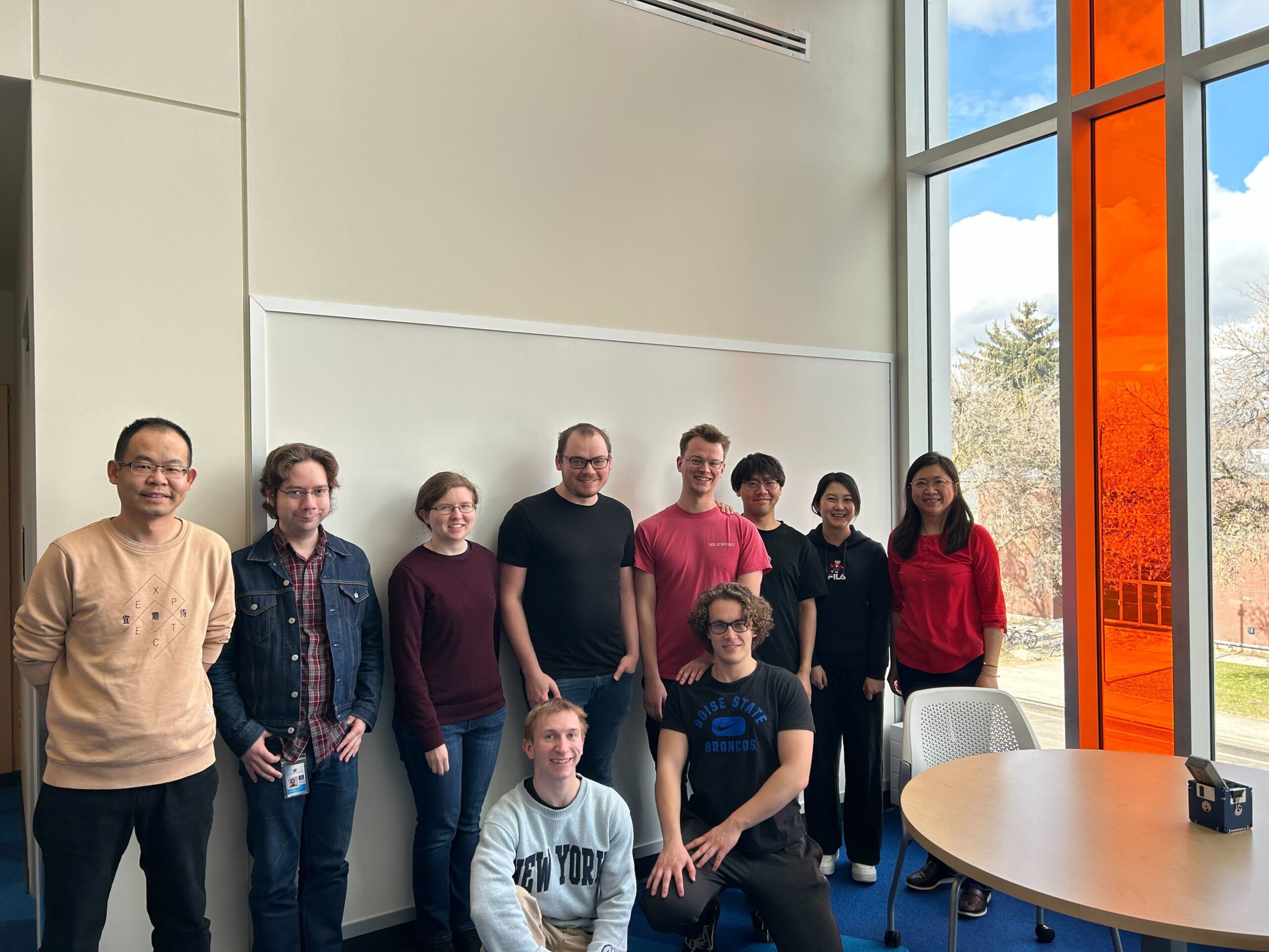 Electrochemical energy materials lab group photo 