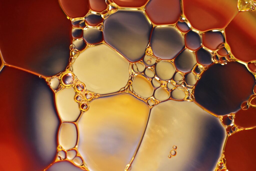 bubbles in a fluid