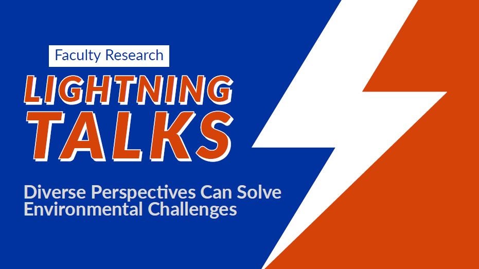 Lightning Talks Diverse Perspectives Can Solve Environmental Challenges youtube video