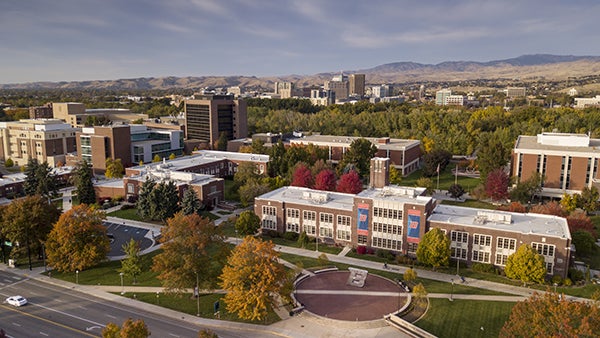 aerial view of campus
