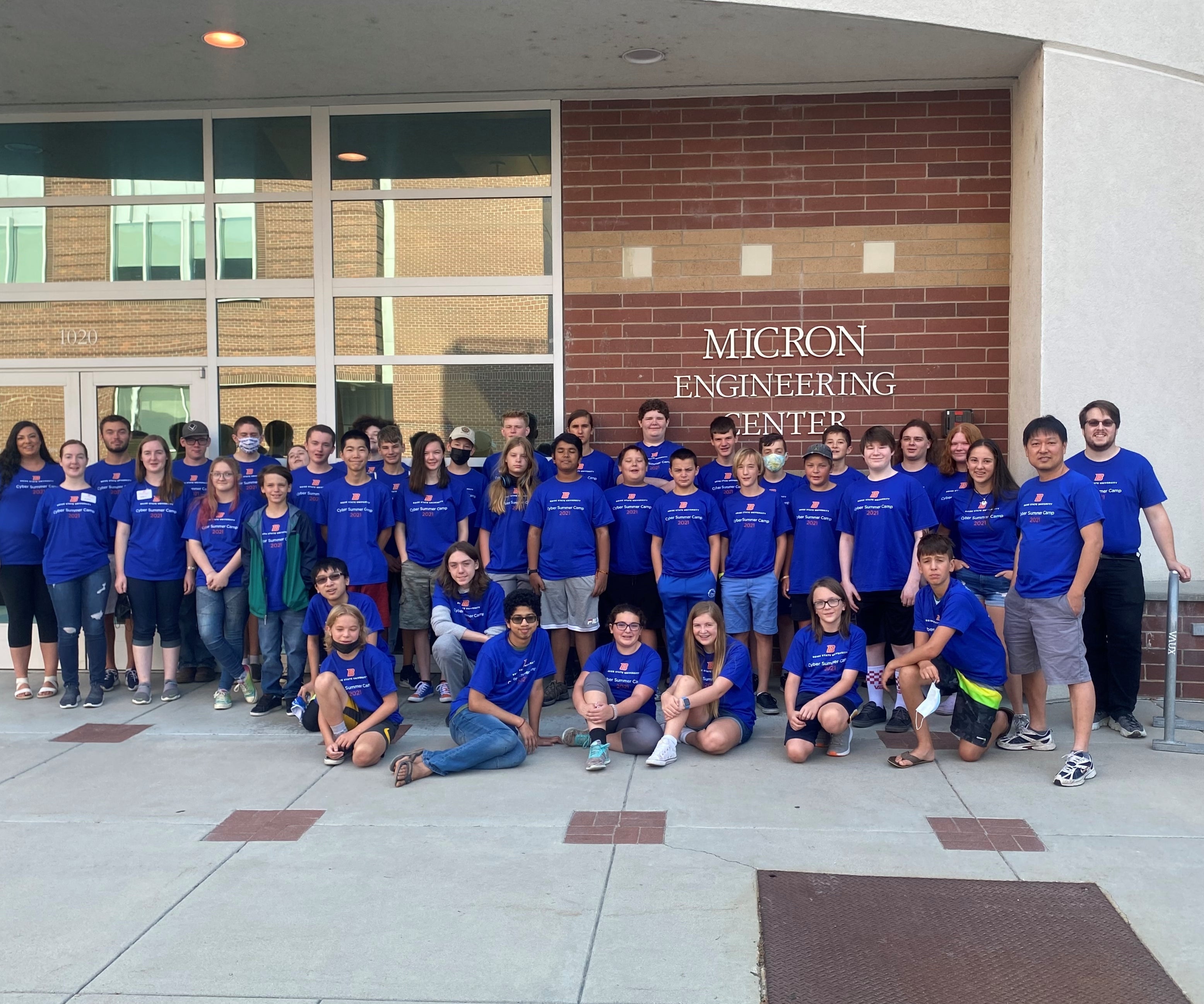 Cyber summer camp participants