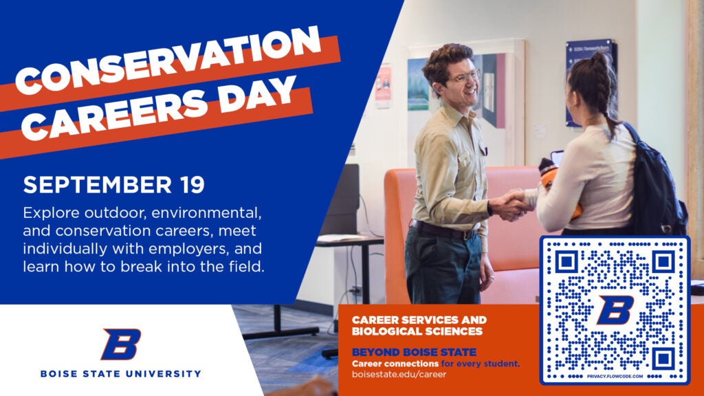 Conversation Careers day flyer, text description on page