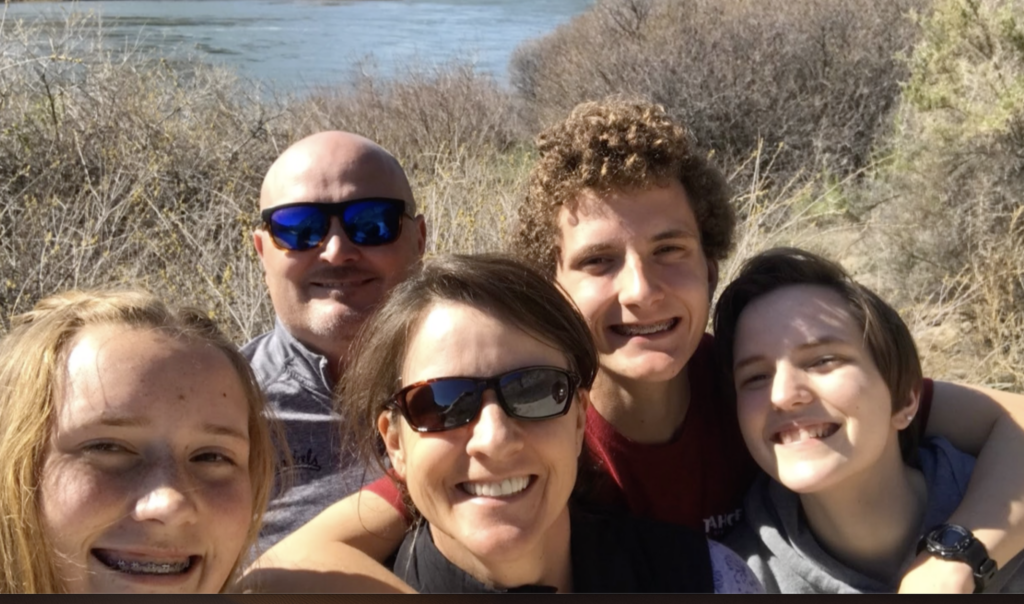 Michele Carney with her family