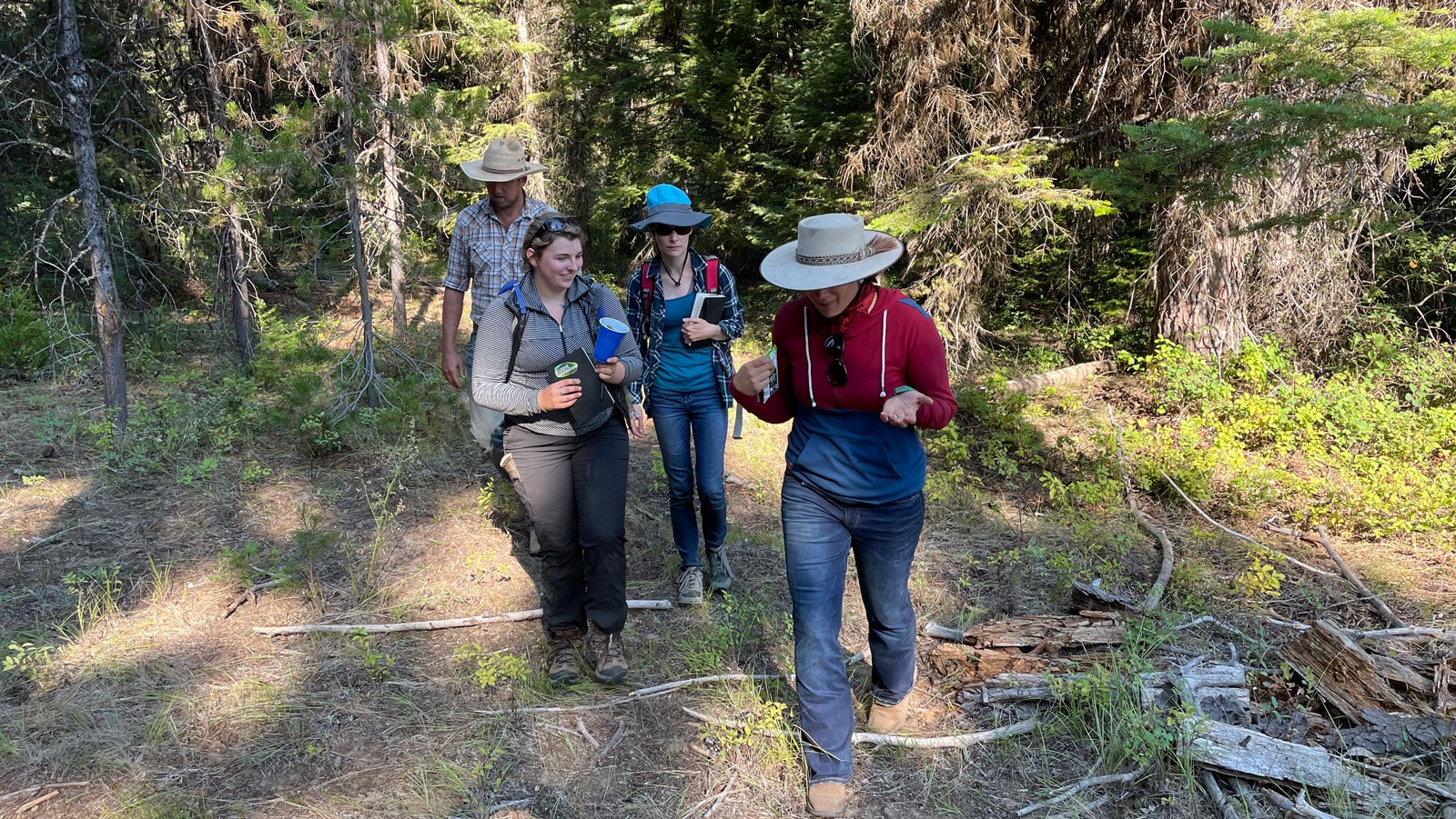 Boise State students at the working lands field school