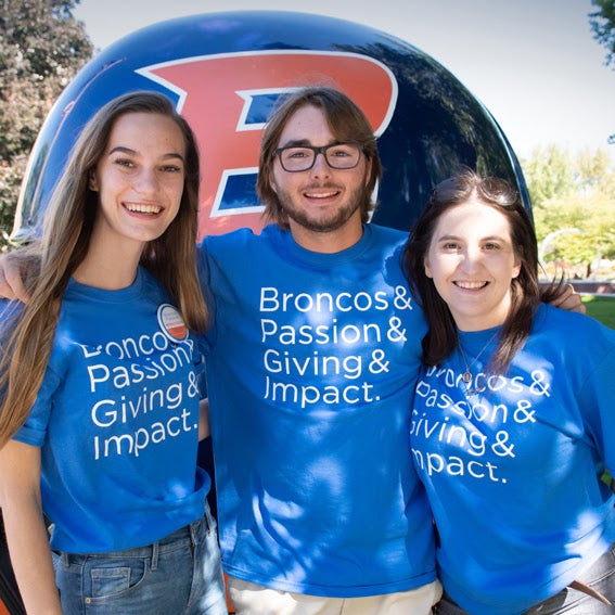 bronco giving day students