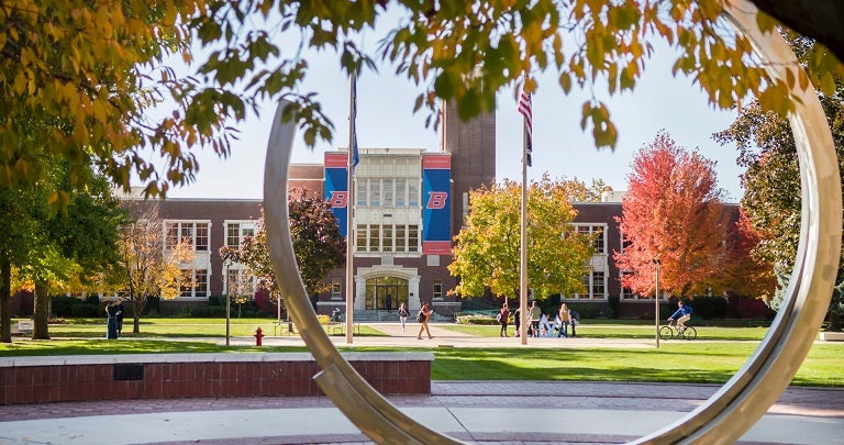 Boise State Quad in the Fall