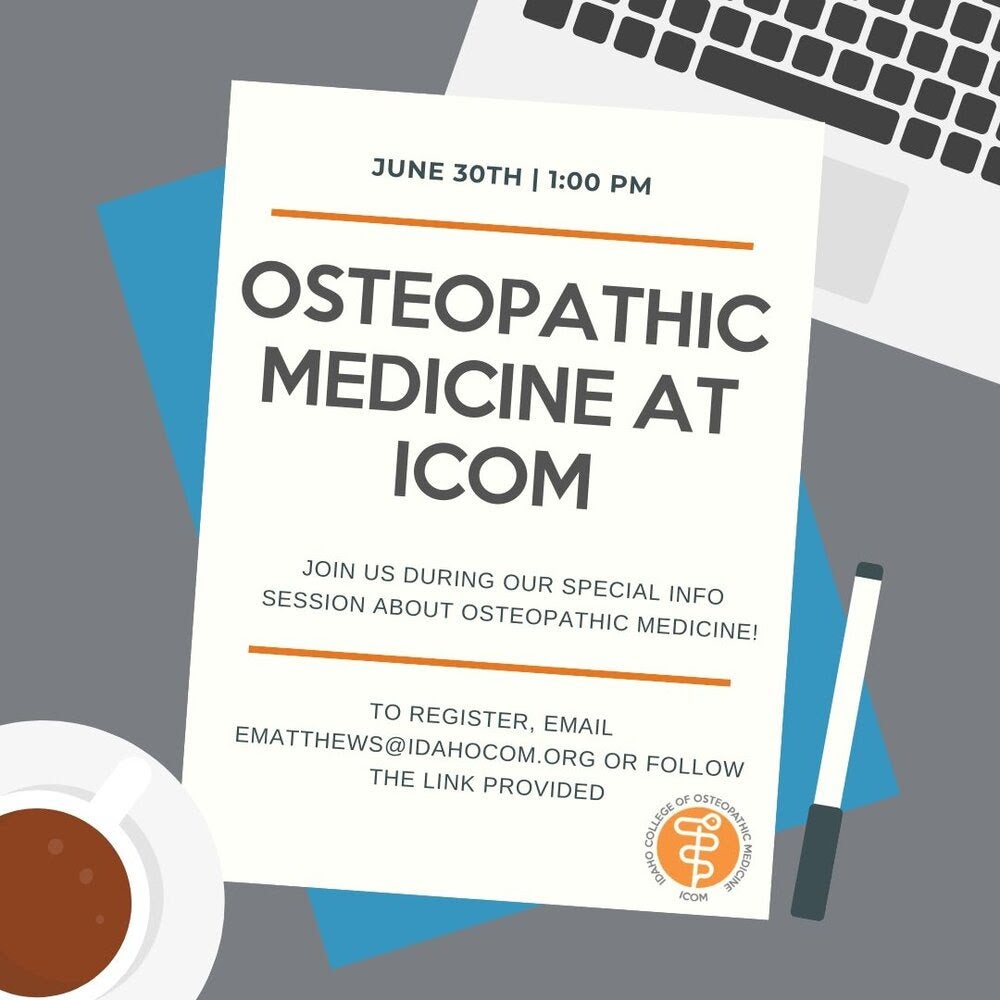 osteopathic medicine at ICOM flyer