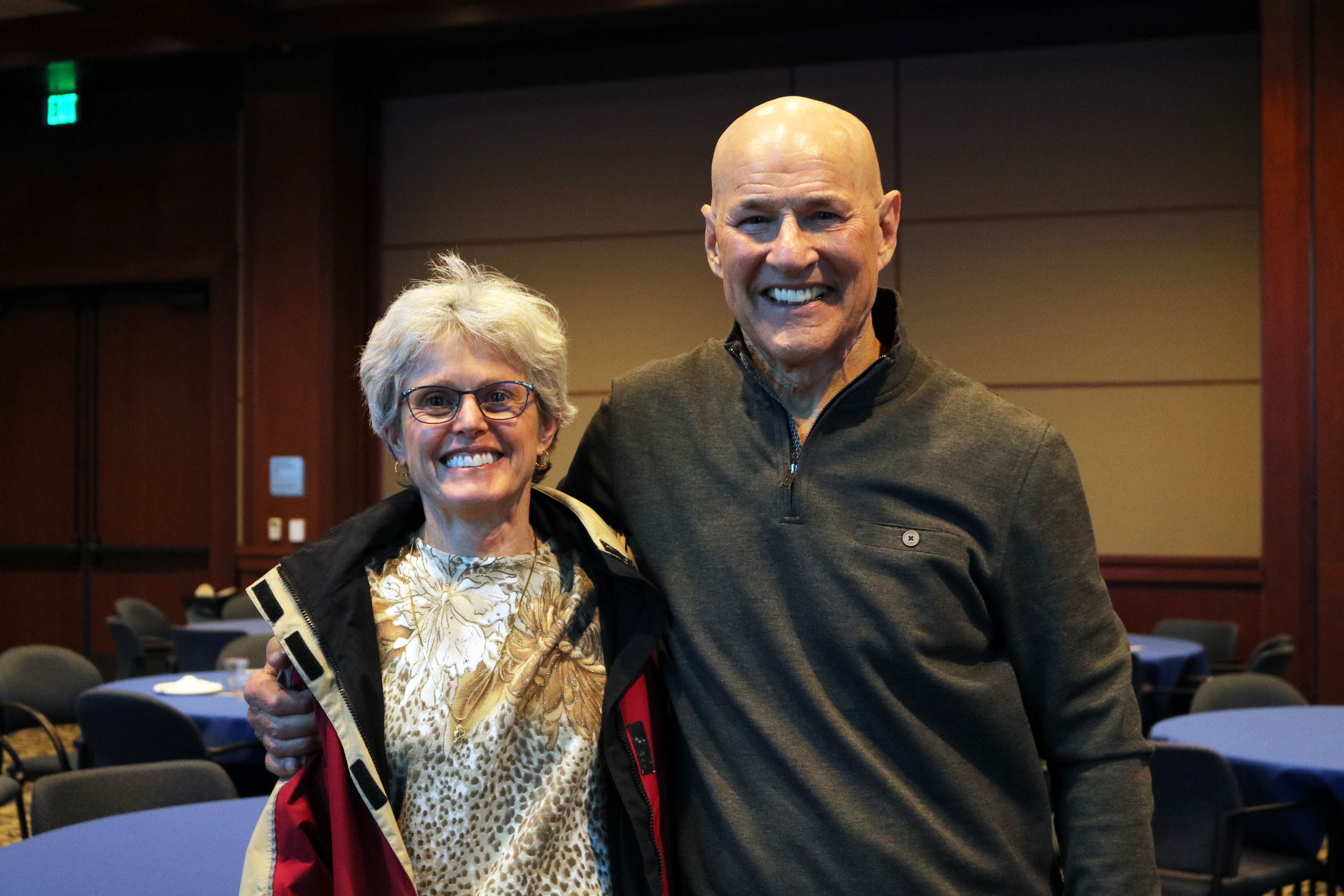 Dr. Bob Pangrazi with Jane Shimon, professor for the Department of Kinesiology