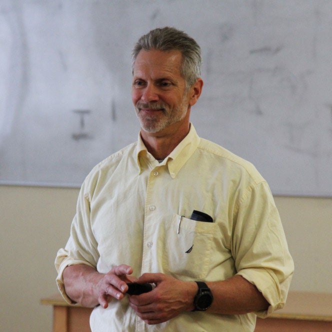 Shawn Simonson teaching in Lithuania