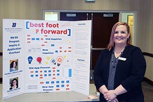 Candice with presentation