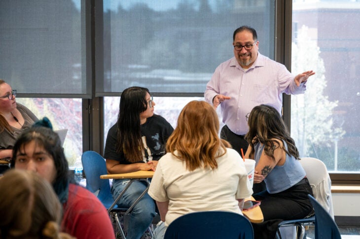 Social Work Classroom and David Becerra