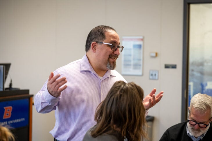 Social Work Classroom and David Becerra