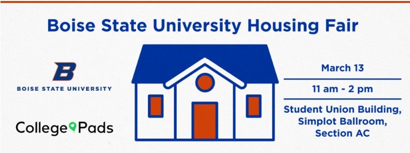 Boise State Housing Fair event flyer.