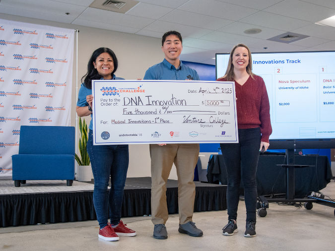 2025 Idaho Entrepreneur Challenge, Medical Innovations Track 1st place winner, DNA Innovations