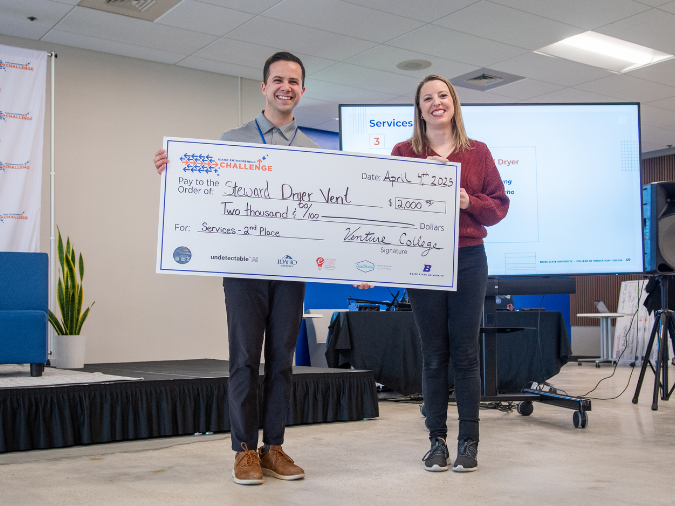 2025 Idaho Entrepreneur Challenge, Services Track 2nd place winner, Steward Dryer Vent