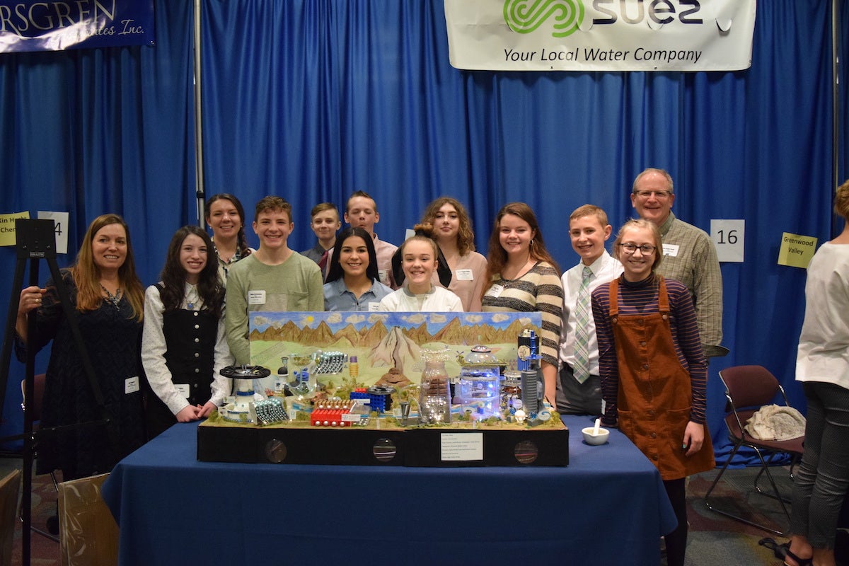 winning team group photo at Future City competition