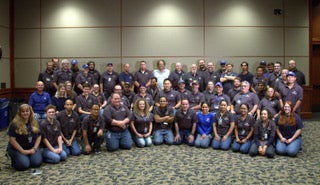 Group photo of custodial team