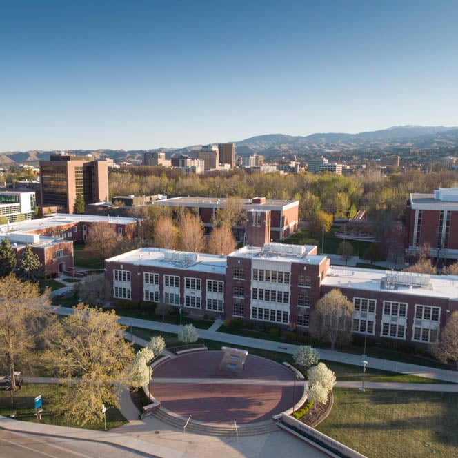 aerial view of Boise State