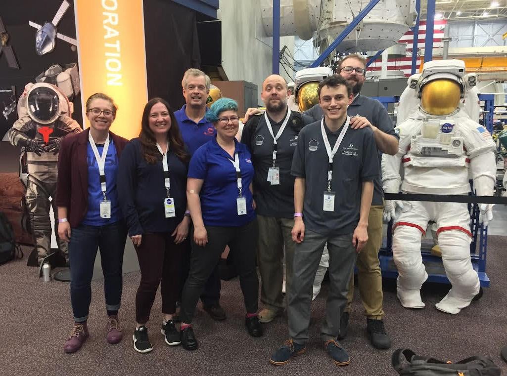 Vertically Integrated Projects NASA SUITS Team at Johnson Space Center's Space Vehicle Mockup Facility in Houston.