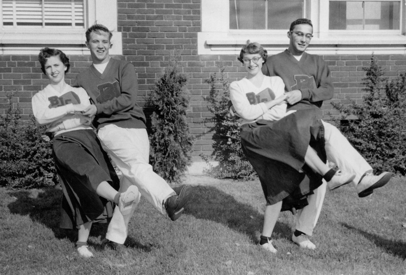 Students dancing in 1952.