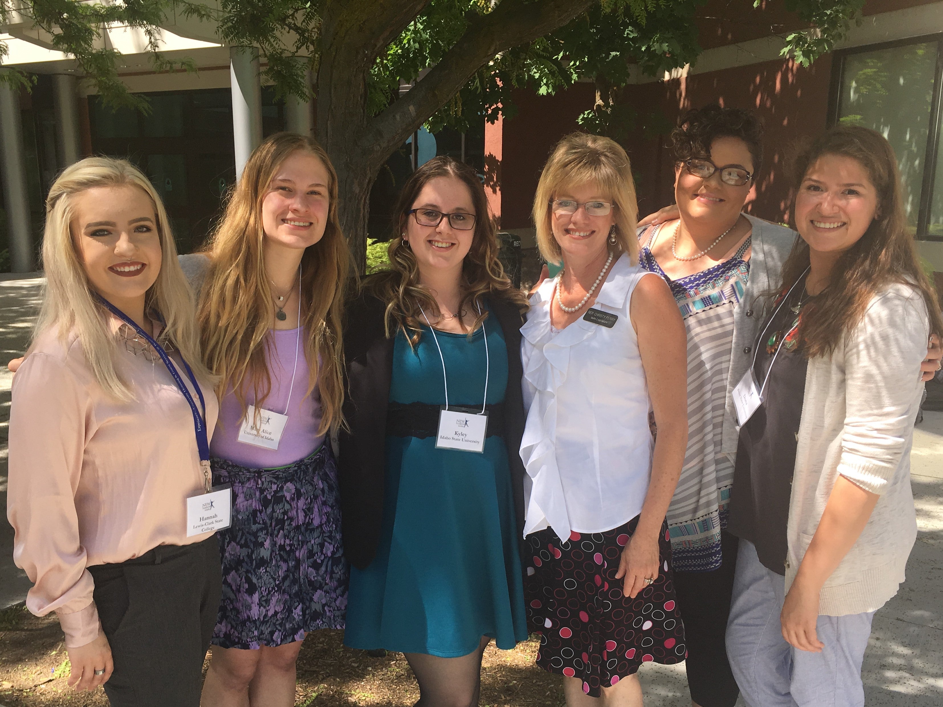 Photo of members of the 2017 program with an Idaho State Representative.