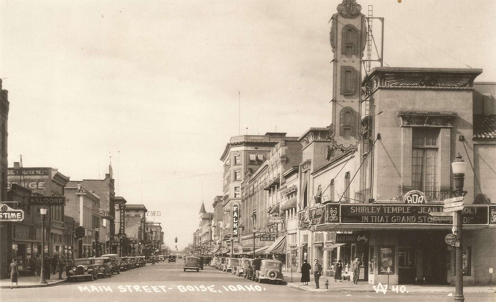 Old photo of downtown Boise, ID