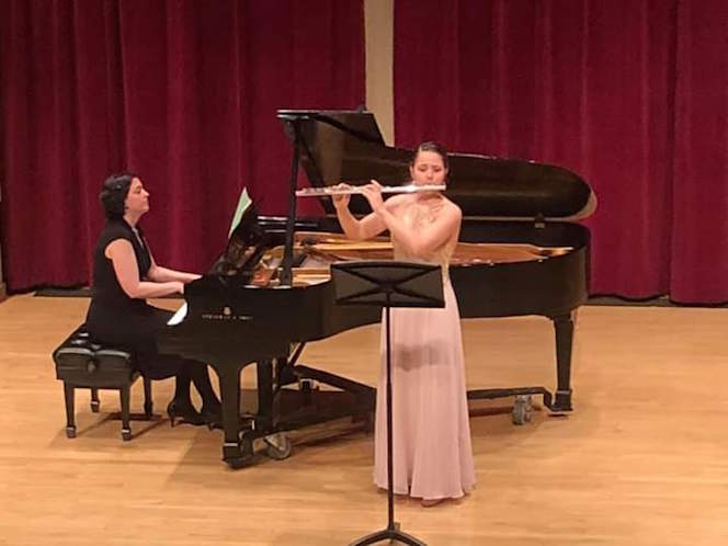 Madison Booth performing