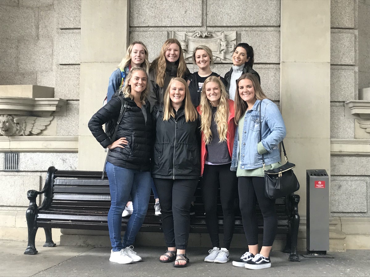 All eight students who went to Ireland
