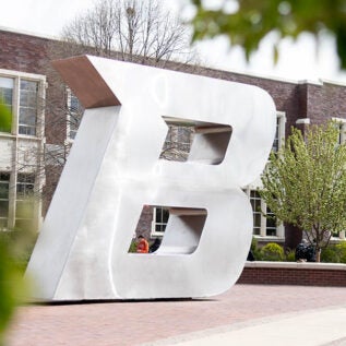 B Plaza sculpture