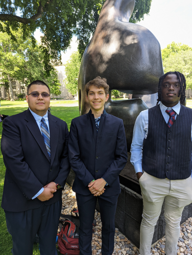 Josue with his cohort mates 