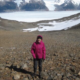 Emily Wakild, Ph.D. in Torres del Paine National Park Chile, 2011.